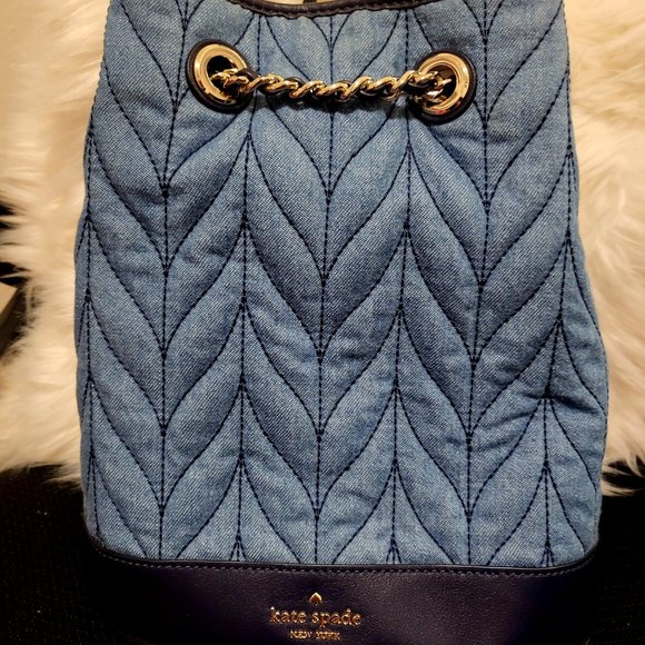 Kate Spade Denim Quilted Backpack main image 4